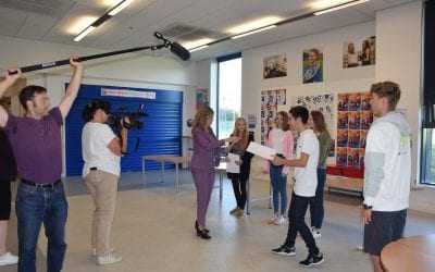 The BBC visit us to report on GCSE results day 2020