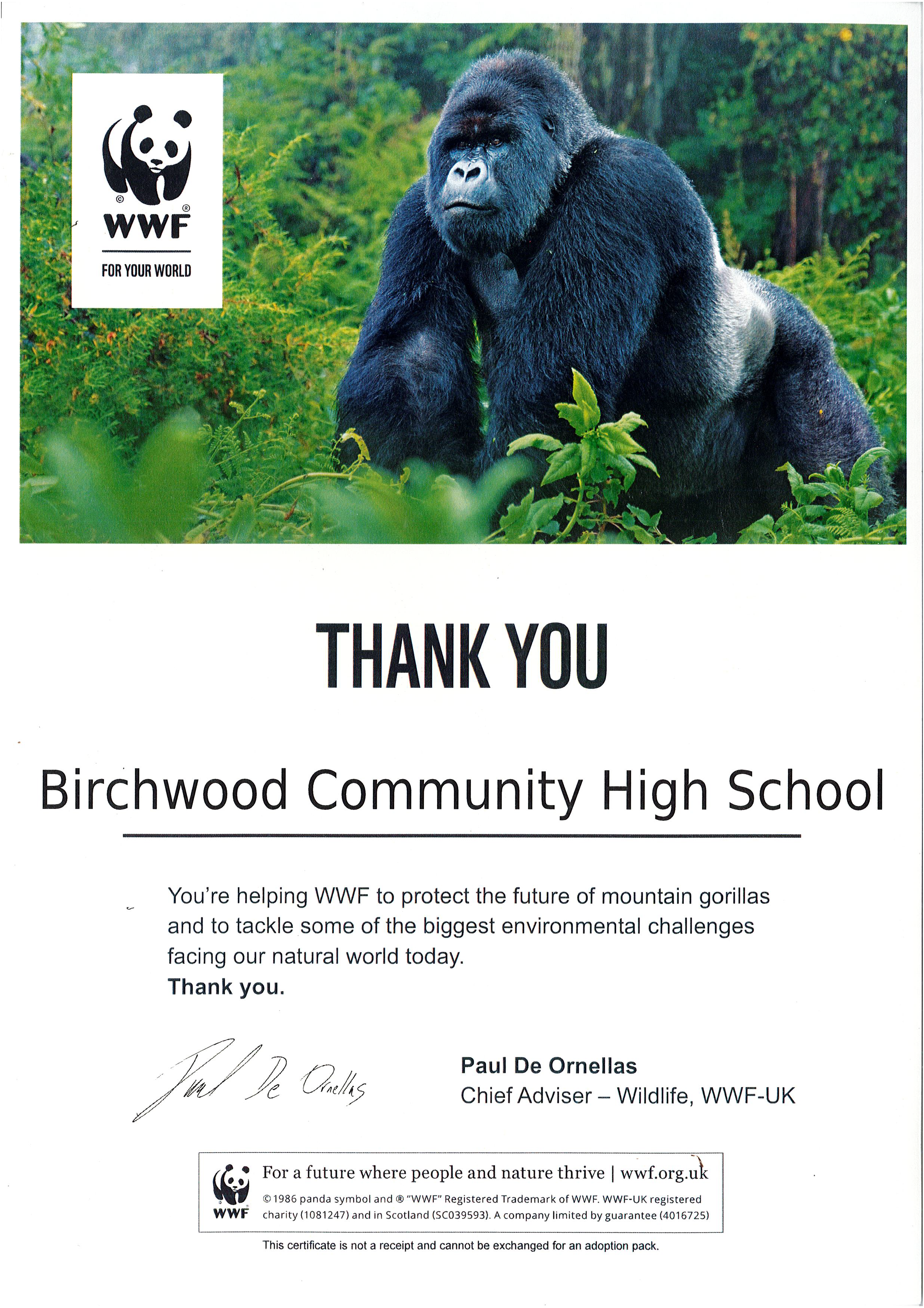 WWF adoption